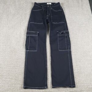 Aphrodite x Hot Topic Cargo Pants Mens 28x32 Black Vintage Y2k Goth Grunge Jeans